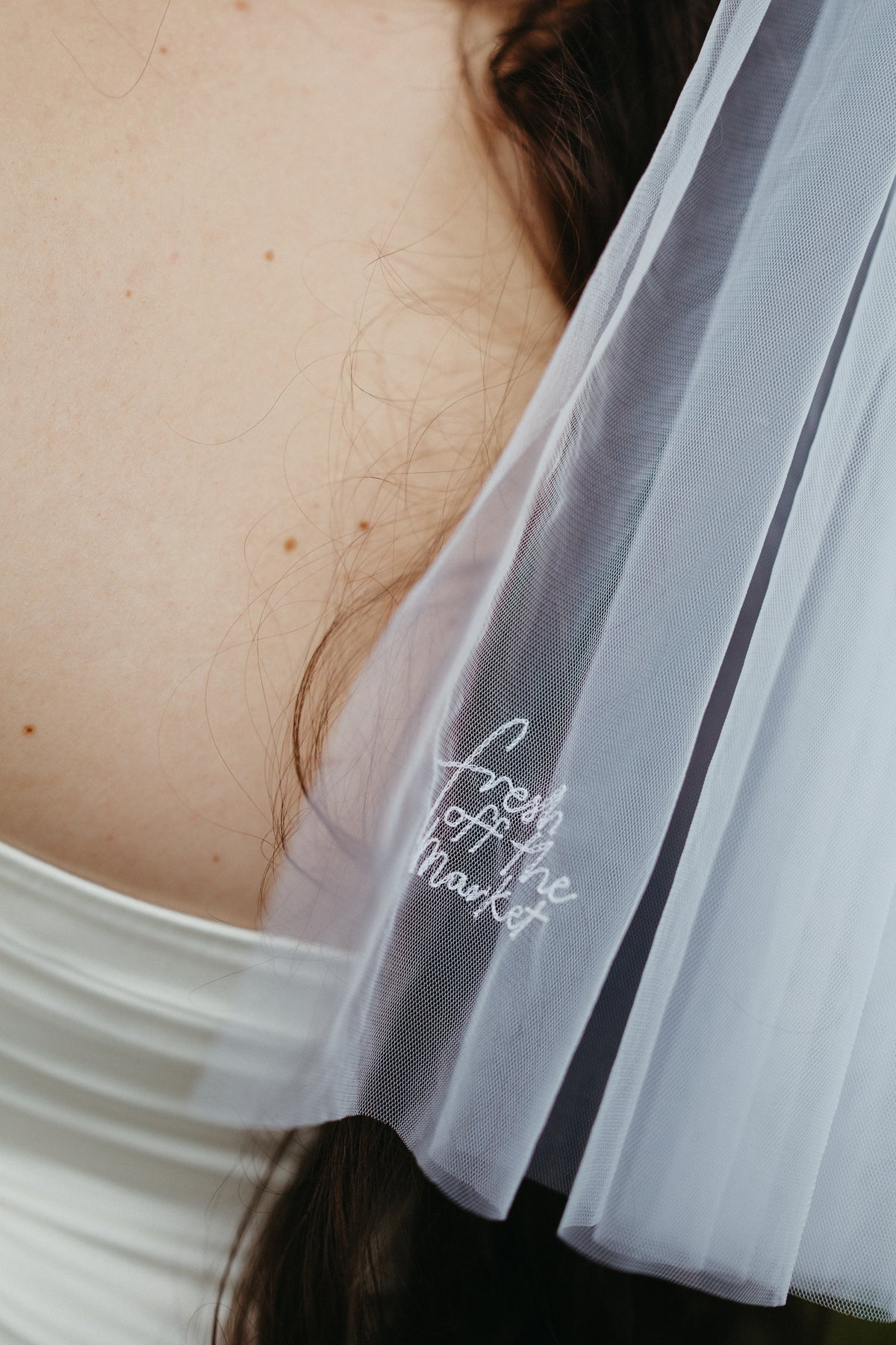 Fresh Off The Market Shortie Veil