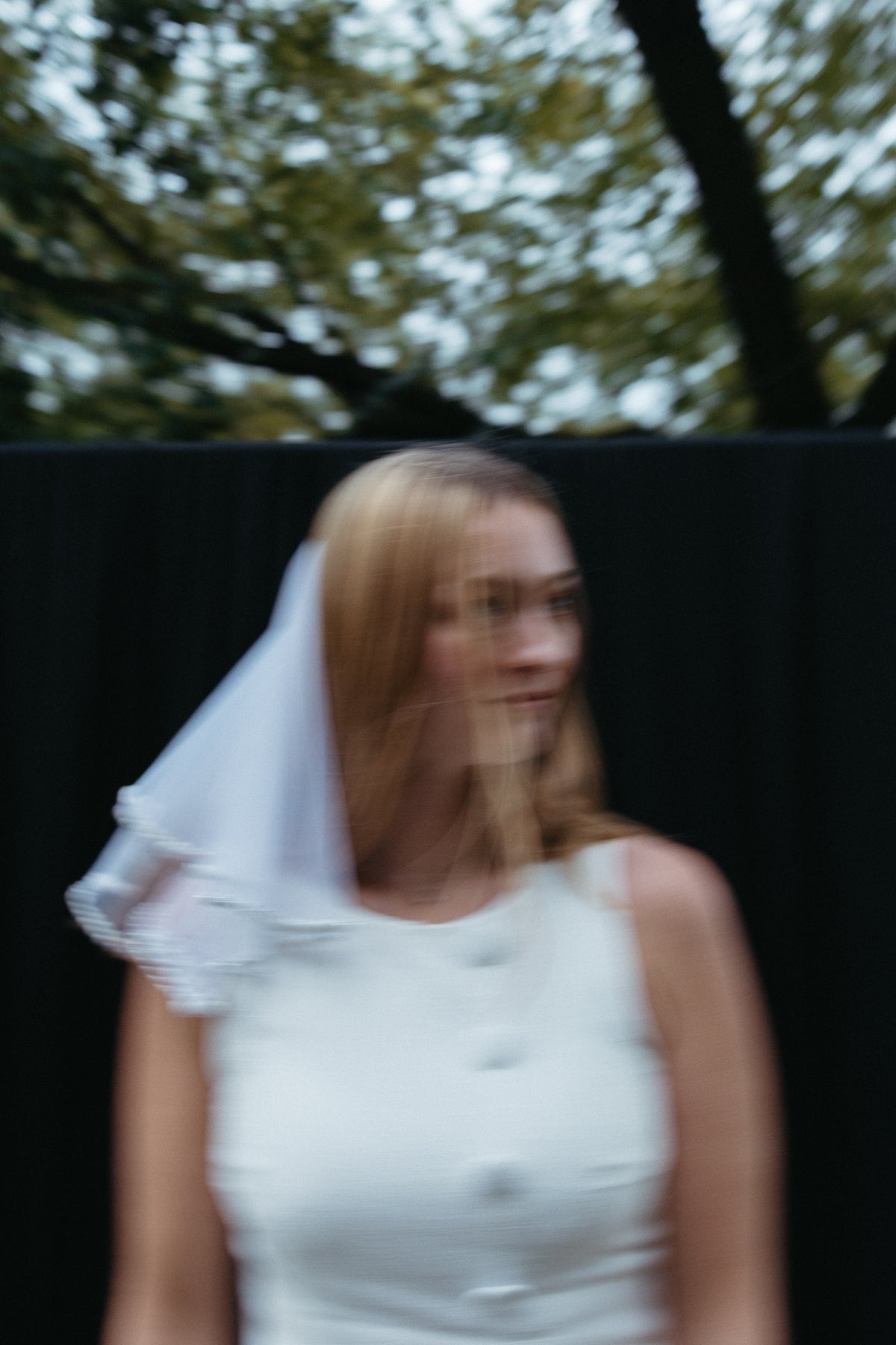 All Buttoned Up Mini Veil